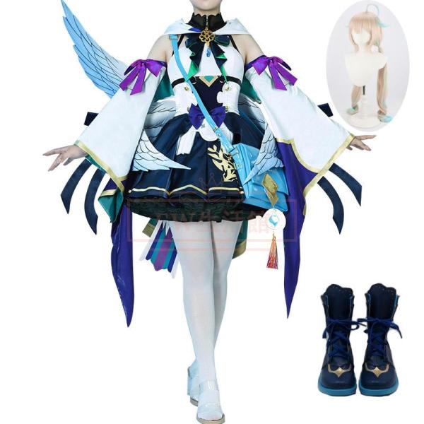 バーチャルYouTuber Vtuber Enna Alouette エナー・アールウェットコスプレ衣装 ウィッグ 靴 演出服 cosplay 変装 仮装 撮影 祭り