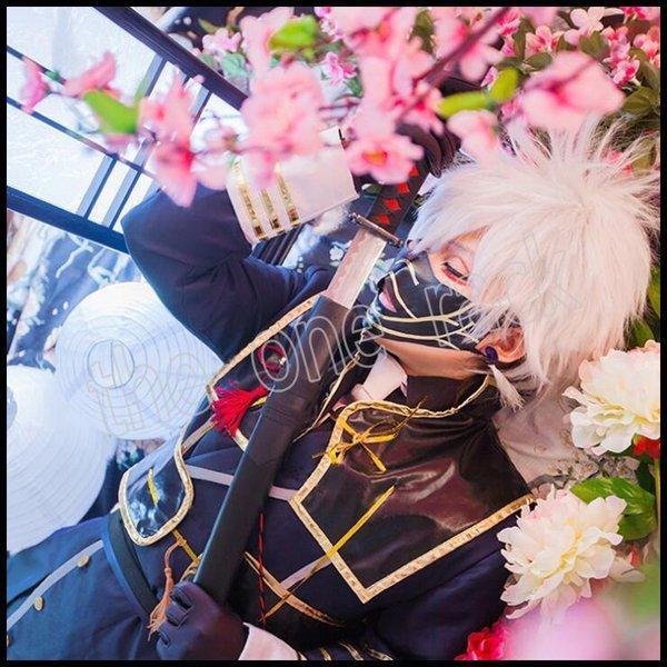 刀剣乱舞　刀らぶ　鳴狐　コスプレ　衣装　ウィッグ　Mサイズ　粟田口　レディース 刀剣乱舞 鳴狐 なきぎつね コスプレ衣装 ウィッグ 靴 道具刀+鞘