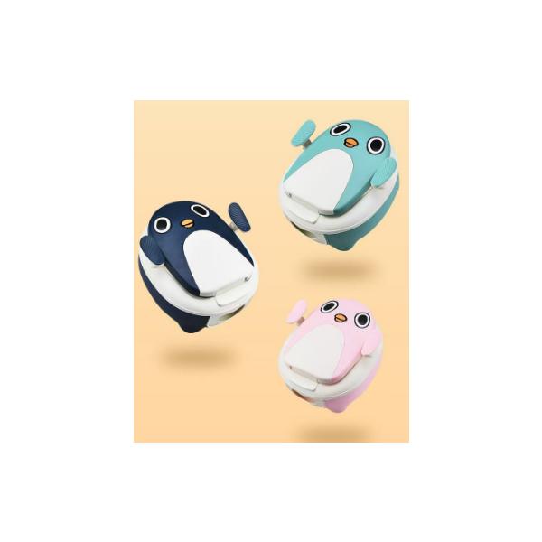 子供用おまる ブルー ピンクおしっこが飛び散りにくい設計前の部分がせりあがっているのでおしっこの飛び散りを防ぐだけでなく、座ったときの安定感もアップ！やわらかいクッション付きクッションはポリウレタン素材でできており、ソフトな座り心地です。弾...