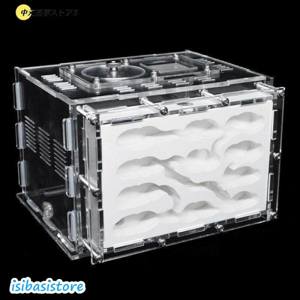 ■商品詳細タイプ：石膏巣サイズ：Sサイズ：8.5 * 9 * 7.5※Lサイズ、Mサイズも販売しております！素材：石膏+アクリル通知：アリなしのアリ農場のみ。特徴1.湿潤材料として石膏を使用することは、生きているアリに最適です。2.湿気が巣...