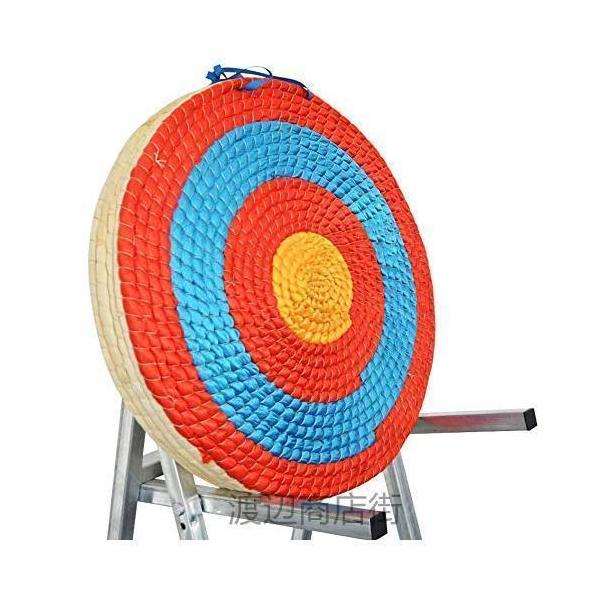 サイズ：直径50cm、厚さ2/4/6/8/10/12cmから選択可能。弓道＆アーチェリー、自宅での練習用、道場、部活、アウトドアに最適。同心円状に４個の得点帯があり、色が明らかに違い、狙いやすい。手持ちで持ち運びが便利、的台や的紙と組み合わ...