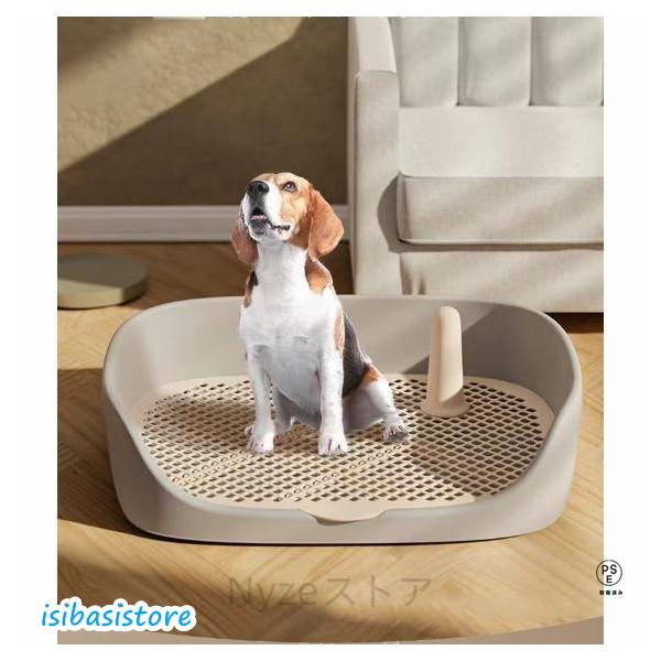 犬のトイレトレーニングに最適♪飛び散り防止高いフチ(囲い)があるので愛犬のおしっこの飛び散りにも効果的です。メッシュのスノコ付きメッシュの下にトイレシーツを敷いて使うのでペットシーツへのいたずらも安心です。※いたずらがなくなればメッシュを取...