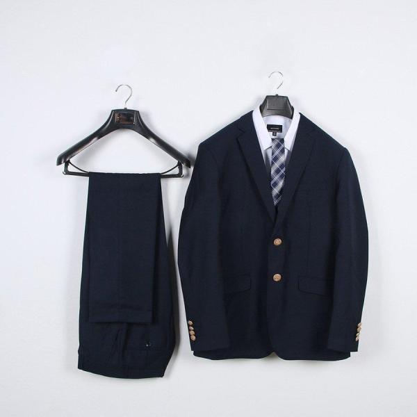 学生服 上下セット スーツ スクール服 標準型学生服 ボタン 中学生