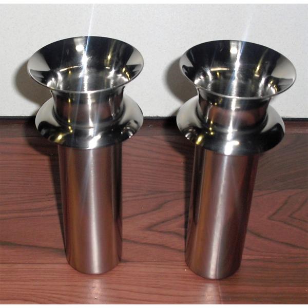 お墓 花立 ステンレス 花筒 直径４８mm 一対 二本 つば付き ボウフラ防止銅板加工 国産ステンレス 花立て 墓小物 墓用品 Buyee 日本代购平台 产品购物网站大全 Buyee一站式代购 Bot Online