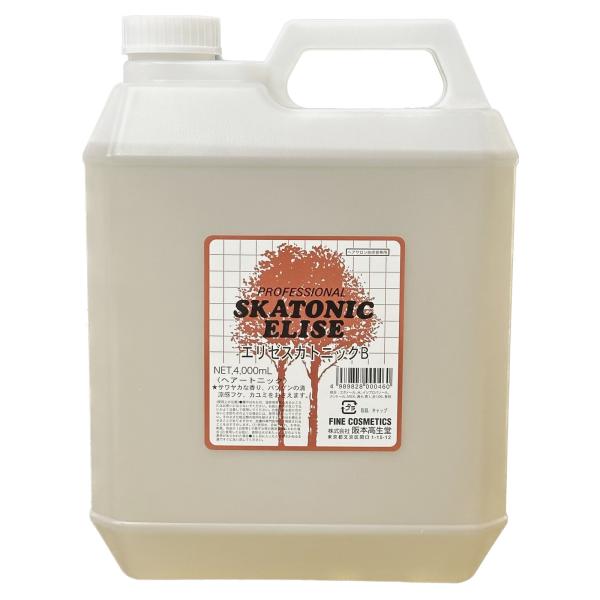 ファイン エリゼスカトニックB 4L頭皮を清潔に保ち、スキッとした使い心地のヘアトニック。清涼感があるタイプ。