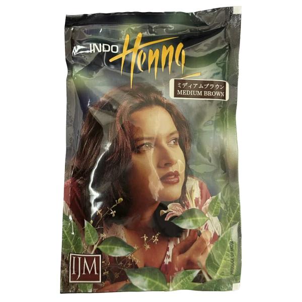 インド・ヘナ　ミディアムブラウン 100g▲基本色のブラウン髪に優しい、トリートメント＆ヘナエステカラーヘナは日本では栽培できず、熱帯地方特有の植物でミソハギ科に属します。中でも最も品質の高いヘナはインド産のもので色入りが特に優れており特に...