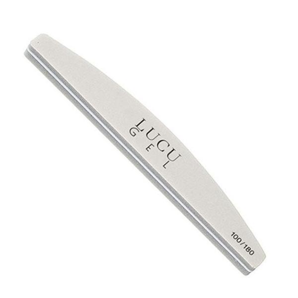 ルクジェル スポンジファイル 100/180 1本LUCU GELジェル、アクリル、自爪に使用。両面のグリッドを使い分けることが可能。