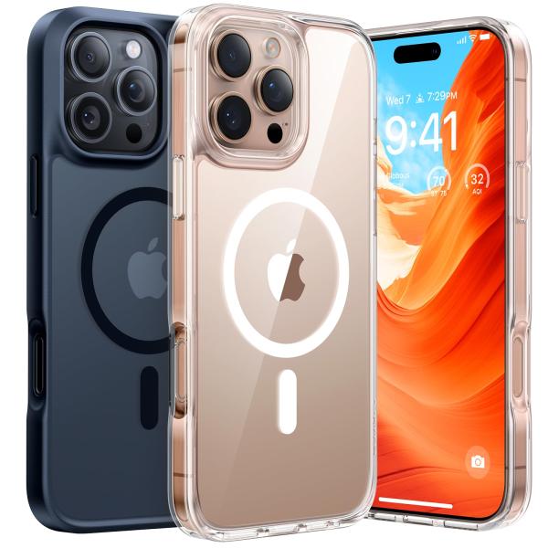 極限耐黄変クリア・Magsafe対応】TORRAS iPhone 16 Pro Max 用