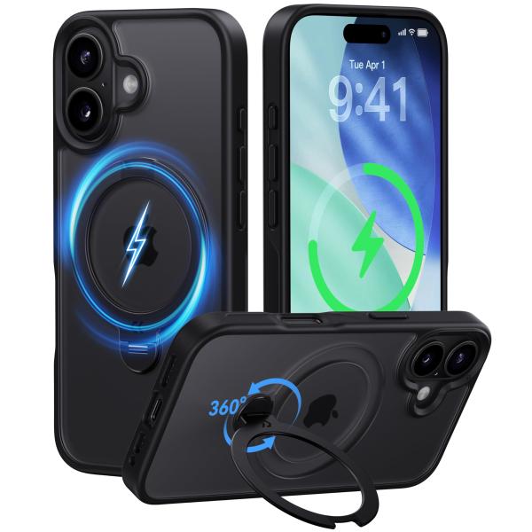 2025最高傑作&定点360度回転】CASEKOO iPhone 17 用 ケース MagSafe