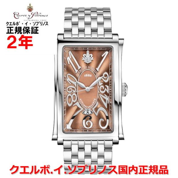 クエルボ・イ・ソブリノス メンズ 腕時計 プロミネンテ ソロテンポ デイト 1012B-1RM 正規品
