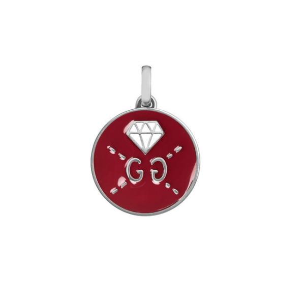 �O�b�` GUCCI �V���o�[ �`���[�� �_�C�������h���`�[�t YBG458048001 �������K�i