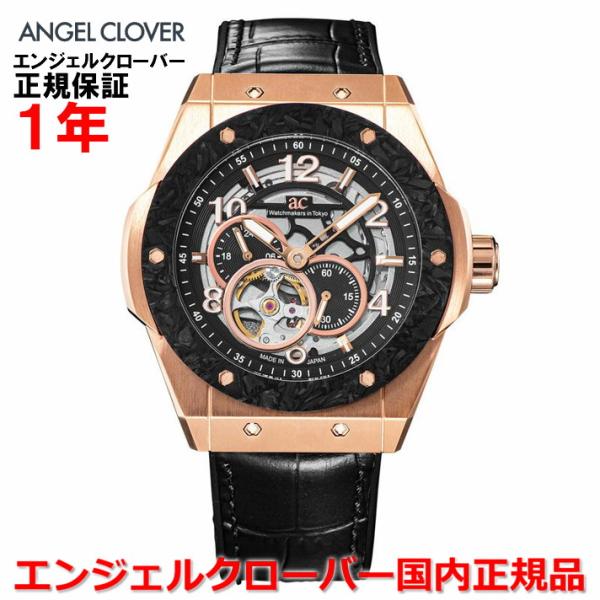 国内正規品 エンジェルクローバー ANGEL CLOVER メンズ 腕時計 自動巻き ウォッチ タイムクラフトジャパンメイド TCJ45PBK-BK