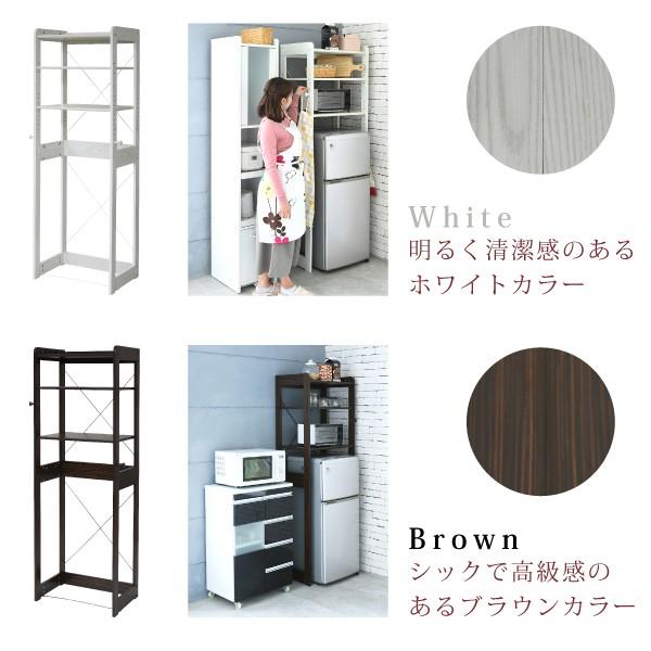 収納 可動棚 収納 上 幅60 レンジ 冷蔵庫 木製 フック付き 冷蔵庫ラック 調味料 フック付き 冷蔵庫用 トースターラック 冷蔵庫 Cm 幅60 Kks 0013 おしゃれライフ 棚 イソノ亭ヤフー店 ラック キッチン