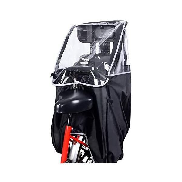 お子様を雨や風から守る自転車用レインカバーです。後部座席のリアチャイルドシートに簡単に取り付けられます。・撥水性に優れた素材で雨の日も安心・反射板付きで夜間の走行も安全・視界良好な透明性の高い窓・広い入り口で出入りしやすい収納袋付き対応身長...