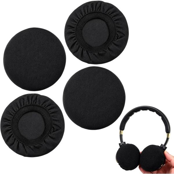 ヘッドホンカバー ×4枚(2ペア)セット 洗える 9〜11cm用 加厚 弾性ストレッチ 伸縮自在 防塵 防汗 劣化防止 汎用