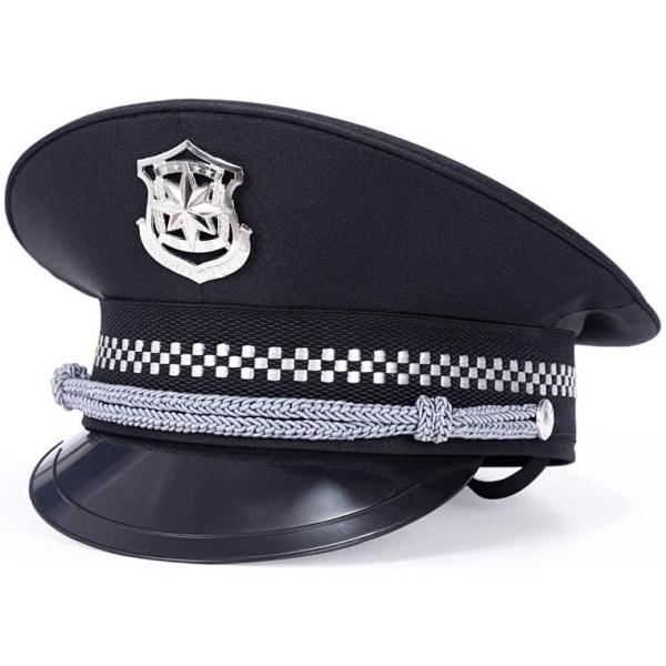 送料690円 ポリスハット 警官 帽子 本格派 小物 ハロウィン 警察