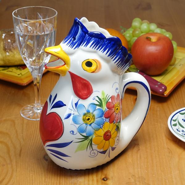 ポルトガルにて購入　水差し　ピッチャー　陶器 ポルトガルにて購入 水差し ピッチャー 陶器