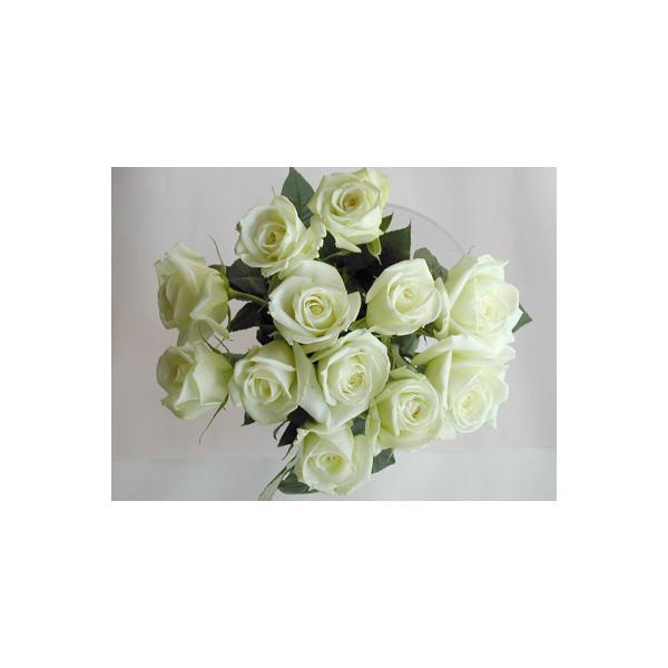 バラの花束20本 白バラ20本 本体価格6 【送料関税無料】 新品本物 000円