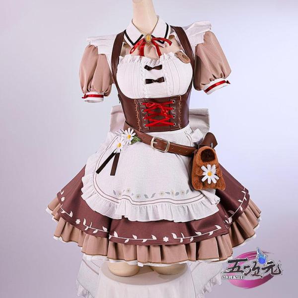 五次元 鳴潮 千咲 コスプレ 韓国カフェコラボ コーヒーコラボ メイド服