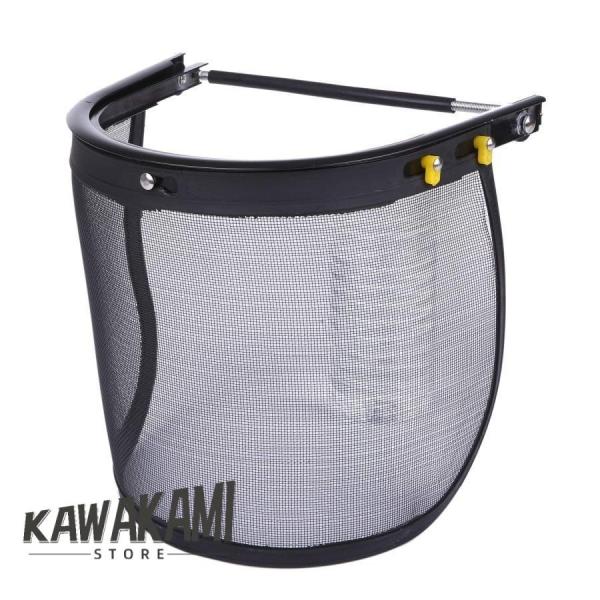 飛び散る草や小石などからガードしてくれる防護マスクです。お持ちのヘルメットに装着するだけで使い方も簡単なメッシュ型防護面です。ヘルメットをしたまま、使用しない時はメッシュシールドを上にあげる事ができますので、使い勝手の良いフェイスガードです...