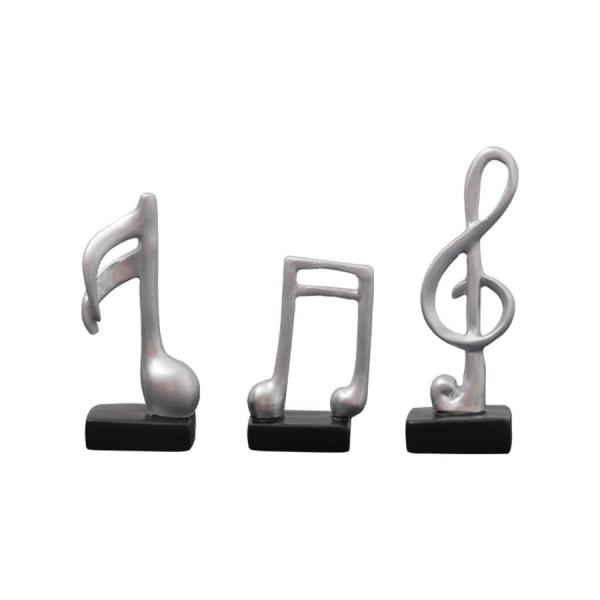 家の装飾：家、オフィス、ホテルなどに装飾的なタッチを加えるのに最適です。用途: な音楽シンボルの像の装飾。楽器のピアノ部屋、寝室、机、テーブル、本棚、棚、ダイニングテーブル、ベッドサイドを飾ります。彫像：音楽記号の形をした置物、エレガント、...