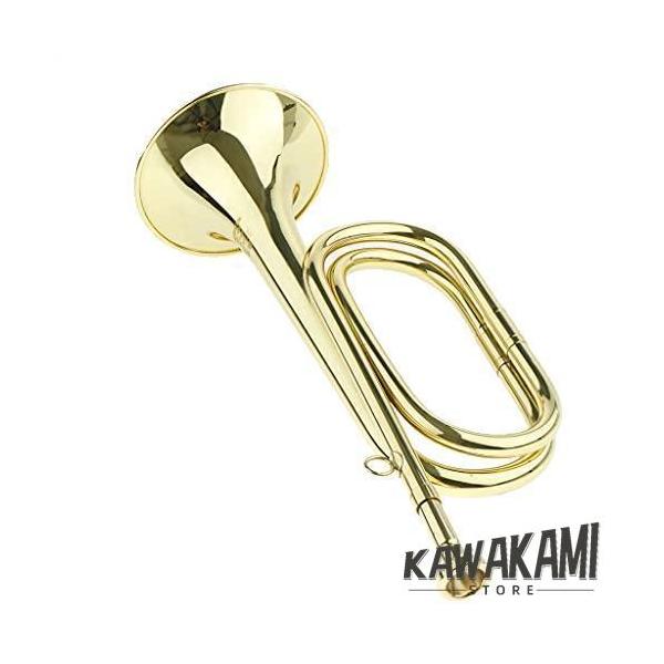 トランペット 信号ラッパ 大口径 約32.5× 11.5cm 真鍮製 初学者に適用