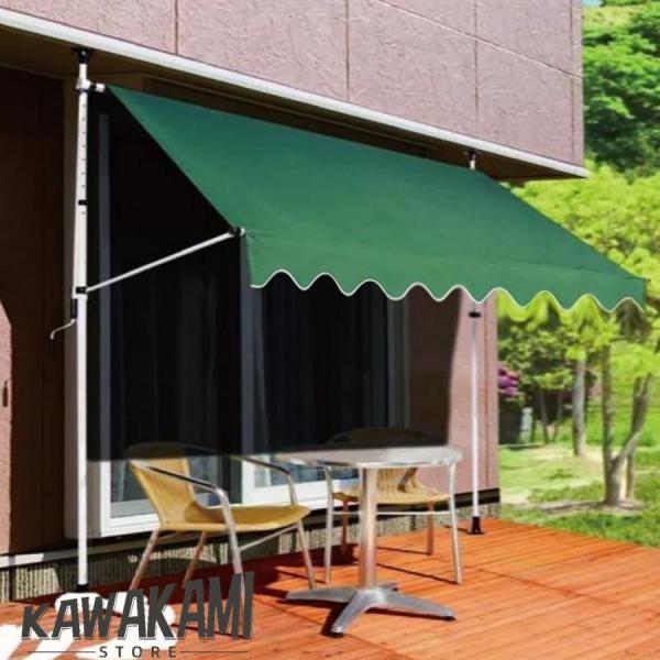 完璧な解決策:非常に晴れた日に、家の周りにもっと日陰を提供する方法を探していますか？ 伸縮可能な日除けがあれば、日陰のプライベートオアシスで好きな飲み物を楽しむことができます上質な素材:このテラス日傘は100%の上質なポリエステル繊維の生地...