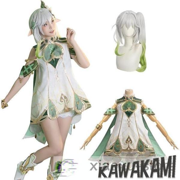 原神 コスプレ 草神 ナヒーダ 衣装 ※ウィッグ 靴 追加可 : ISRA - 通販