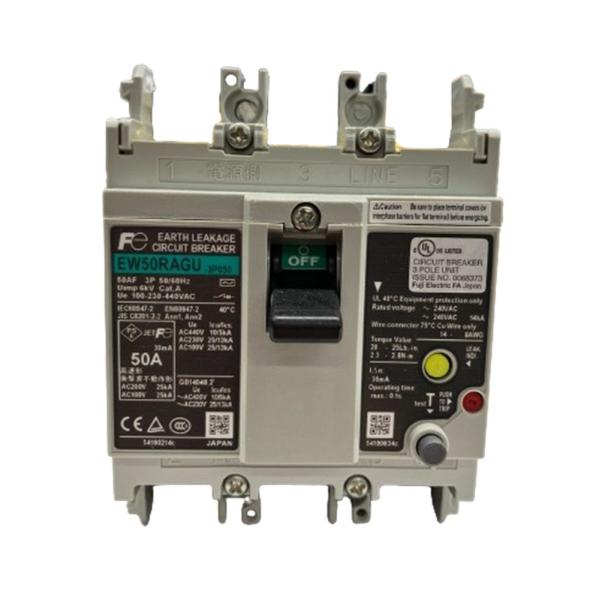 漏電遮断器 AC100-230-440V 30mA EW50RAGU 3P50A 漏電遮断器 AC100-230-440V 30mA EW50RAGU 3P50A : 電材センタ一成