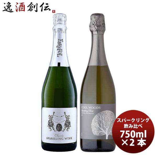 ワイン お買い得！スパークリング 飲み比べセット 750ml 2本