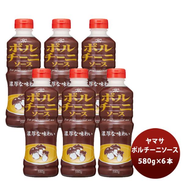 送料について、四国は別途200円、九州・北海道は別途500円、沖縄・離島は別途3000円容量/入数：580g×6本メーカー名：ヤマサ醤油株式会社原材料 ： 還元水あめ（インドネシア製造）、しょうゆ、マッシュルームだし、食塩、ポルチーニパウダ...