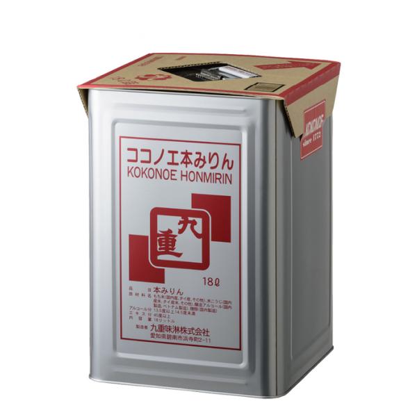 送料について、四国は別途200円、九州・北海道は別途500円、沖縄・離島は別途3000円容量/入数：18000ml×1本メーカー名：九重味醂株式会社Alc度数 ： 13.5％〜14.5％原材料 ： もち米（国内産、タイ産、その他）、米こうじ...