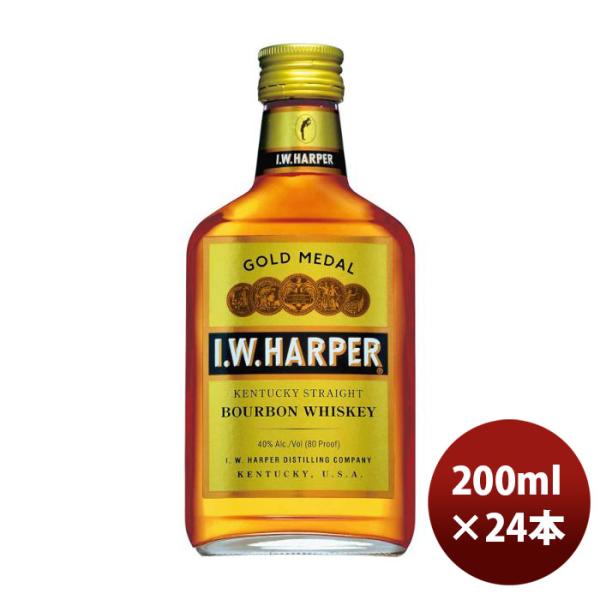 I.W.HARPER ウイスキー I.W ハーパー ゴールドメダル 200ml 24本 正規