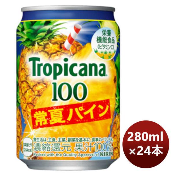 キリン トロピカーナ 100% 常夏パイン 280g × 1ケース / 24本 のし