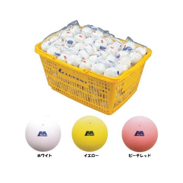 アカエム ソフトテニスボール 練習球 ホワイト カゴ入 10ダース