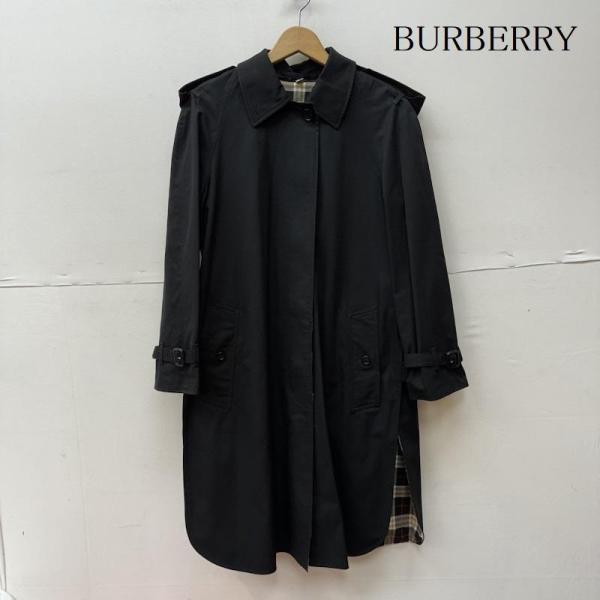 バーバリー BURBERRY フード付シングルコート アウター ベルト付き 38  