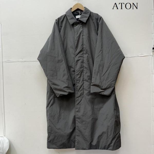 ATON 23AW TECHNO COTTON PADDED COAT 美品 ATON Techno Cotton Padded Coat Black