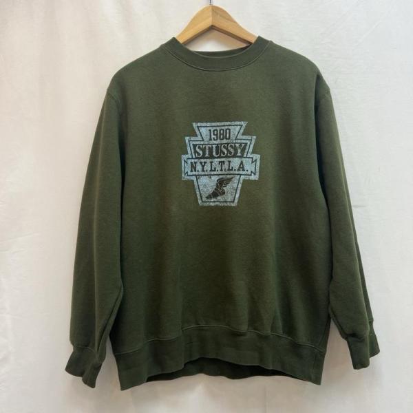ステューシー 90s old stussy クルーネック スウェット 紺タグ M ステューシー 90s old stussy クルーネック スウェット 紺タグ M