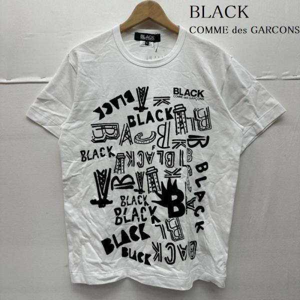 【試着のみ】ブラックコムデギャルソン　プリントシャツ　Ｌサイズ istitch-store_10135849