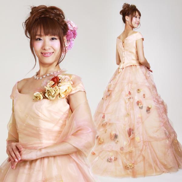 カラードレス 安い レンタル 9号 13号 レンタル プリンセスライン ピンク リモ婚 レンタルカラードレス 海外挙式 リモ婚 安い 格安 送料無料 7218 Fat7218 貸衣装ネット便