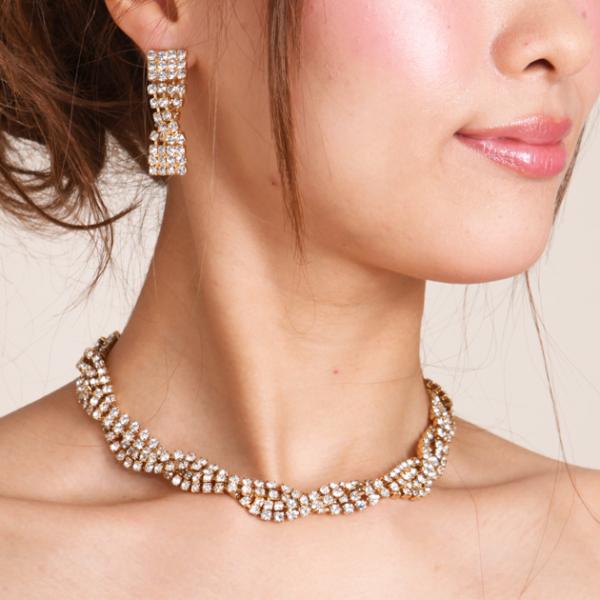 商品番号:FBMNE26【ネックレス＆イヤリング　レンタル】■ 品質：ゴールド■ サイズ（約）：ネックレス/37cm　イヤリング/4cm※商品の色につきましては、お客様のご覧になられますパソコン機器及びモニタなどの違いにより実際の商品素材の...