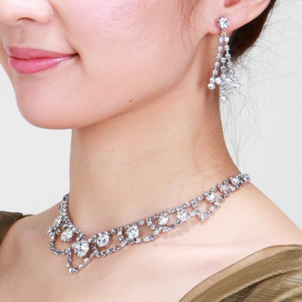 商品番号:FBMNE34【ネックレス＆イヤリング　レンタル】■ 品質：シルバー■ サイズ（約）：ネックレス/36cm　アジャスター/6cm　イヤリング/5cm※商品の色につきましては、お客様のご覧になられますパソコン機器及びモニタなどの違い...