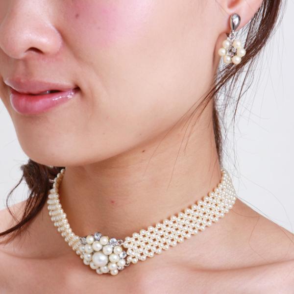 商品番号:FBMNE36【ネックレス＆イヤリング　レンタル】■ 品質：パール/シルバー■ サイズ（約）：ネックレス/33cm　アジャスター/3cm　イヤリング/3cm※商品の色につきましては、お客様のご覧になられますパソコン機器及びモニタな...