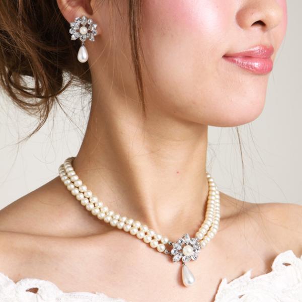 商品番号:FBMNE37【ネックレス＆イヤリング　レンタル】■ 品質：オフパール＆シルバー■ サイズ（約）：ネックレス/33cm　アジャスター/7cm　イヤリング/2cm※商品の色につきましては、お客様のご覧になられますパソコン機器及びモニ...