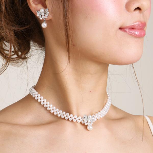 商品番号:FBMNE44【ネックレス＆イヤリング　レンタル】■ 品質：パール＆シルバー■ サイズ（約）：ネックレス/29cm　アジャスター/5cm　イヤリング/2cm※商品の色につきましては、お客様のご覧になられますパソコン機器及びモニタな...