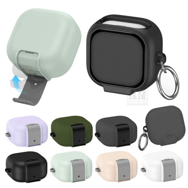 Galaxy Buds4 ケース Buds 4 Pro カバー カラビナ付き シンプル 保護カバー スマホスタンド機能 おすすめ おしゃれ Samsung ギャラクシーバッズ4 / バッド4