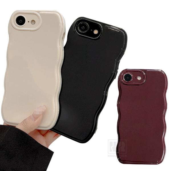 iPhone 17e対応 ケース ウェーブ 波型 なみなみ iPhone16e カバー 耐衝撃 波状 TPU ソフト ケース シンプル 可愛い お洒落 保護ケース Apple