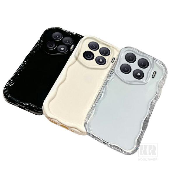Xiaomi 17T ケース クリア ウェーブ 波型 なみなみ 17TPro カバー 耐衝撃 透明 波状 TPU ソフトケース 可愛い お洒落 小米 シャオミ17T プロ おすすめ