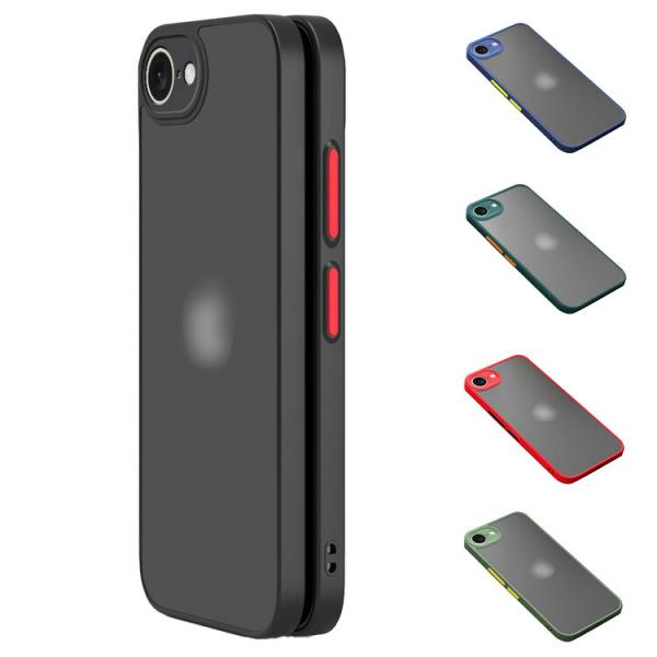 iPhone17e / iPhone16e クリアケース  カバー 耐衝撃 マット背面半透明 TPU+プラスチック シンプル 可愛い お洒落ォン 17e / 16e スマホケース