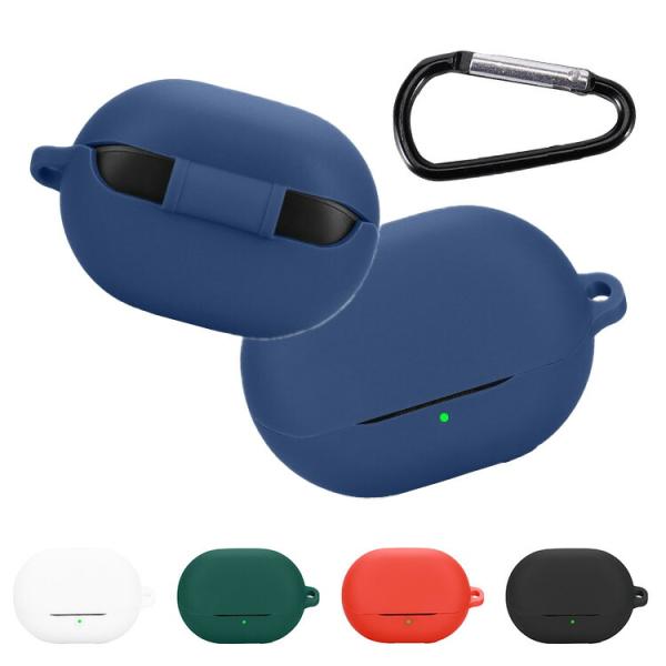 SoundPEATS Air5 Pro ケース シリコン シンプル カラビナ付き 保護カバー サウンドピーツ エア5プロ おすすめ おしゃれ カバー 傷防止 ケース
